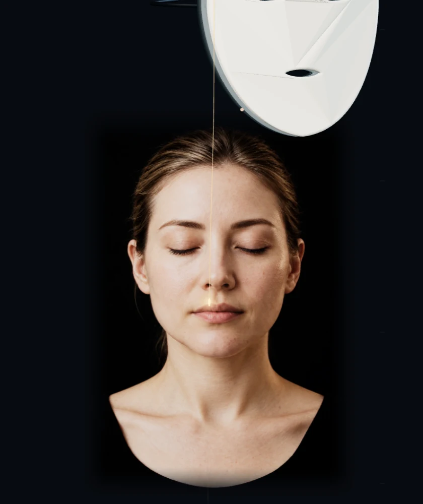 Take off our light-care mask.<br>Meet the day. — Optical and product concept